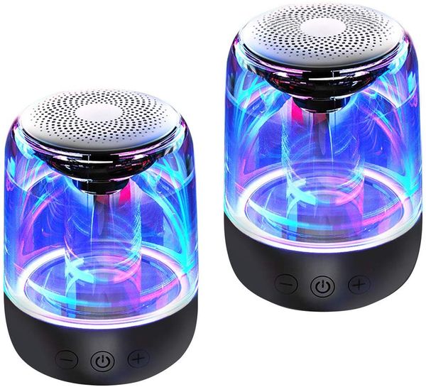 mini bluetooth speakers, dancing led lights, true wireless stereo (tws) speakersloud hd sound with enhanced bass, aux input,2 pack
mini bluetooth speakers, dancing led lights, true wireless stereo (tws) speakersloud hd sound with enhanced bass, aux input,2 pack