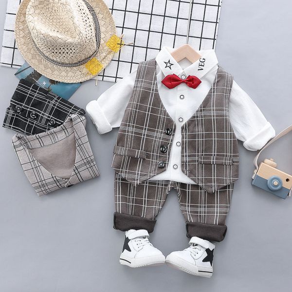 baby boy плед костюм повседневный длинным рукавом bow-tie облачении три набор детей повседневная одежда мальчика младенца детская одежда наб, White
baby boy плед костюм повседневный длинным рукавом bow-tie облачении три набор детей повседневная одежда мальчика младенца детская одежда наб, White