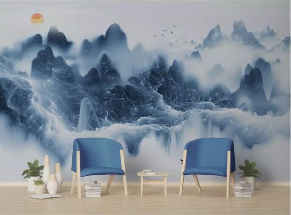 custom fashion classic decorative painting wall paper new chinese ink landscape marble deer background 3d wallpaper
custom fashion classic decorative painting wall paper new chinese ink landscape marble deer background 3d wallpaper