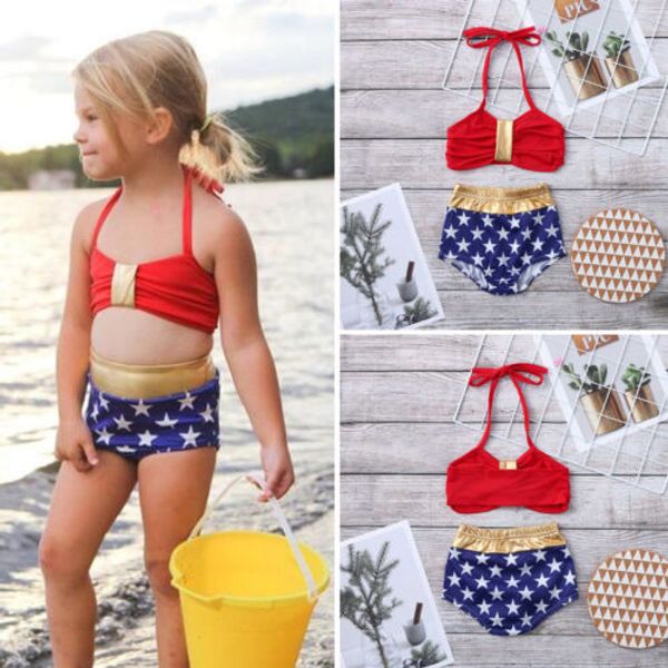 2pcs summer baby girl swimsuit halter backless swimwear star toddler bikini set high waist bathing suit bandeau girl beachwear
2pcs summer baby girl swimsuit halter backless swimwear star toddler bikini set high waist bathing suit bandeau girl beachwear