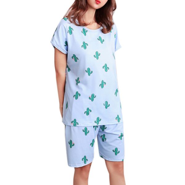 pijama women cute sweet girls summer short sleeve sleepwear cartoon plus size pajamas loose, Blue;gray
pijama women cute sweet girls summer short sleeve sleepwear cartoon plus size pajamas loose, Blue;gray