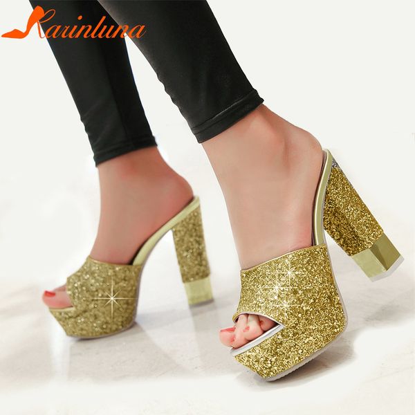karinluna большой размер 32-43 brand new bling мулов обувь лета женщин платформа мулы высокие каблуки sexy скольжения на обувь женщина t2005, Black
karinluna большой размер 32-43 brand new bling мулов обувь лета женщин платформа мулы высокие каблуки sexy скольжения на обувь женщина t2005, Black