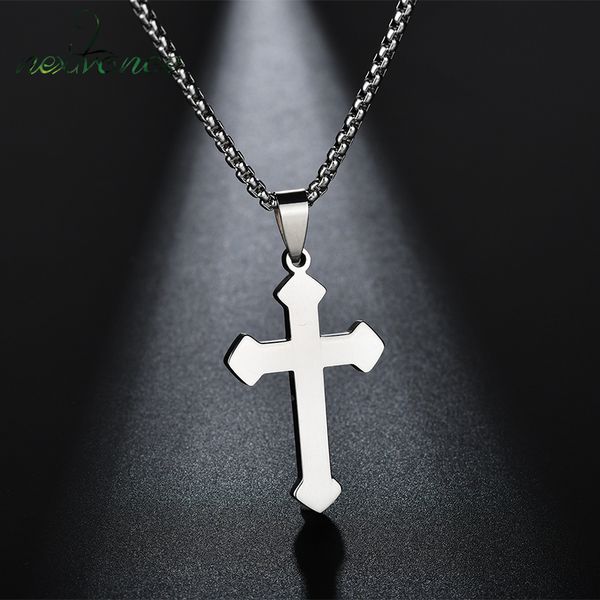 nextvance jesus cross necklaces & pendants stainless steel crucifix chain necklaces for prayer choker men jewelry, Silver
nextvance jesus cross necklaces & pendants stainless steel crucifix chain necklaces for prayer choker men jewelry, Silver