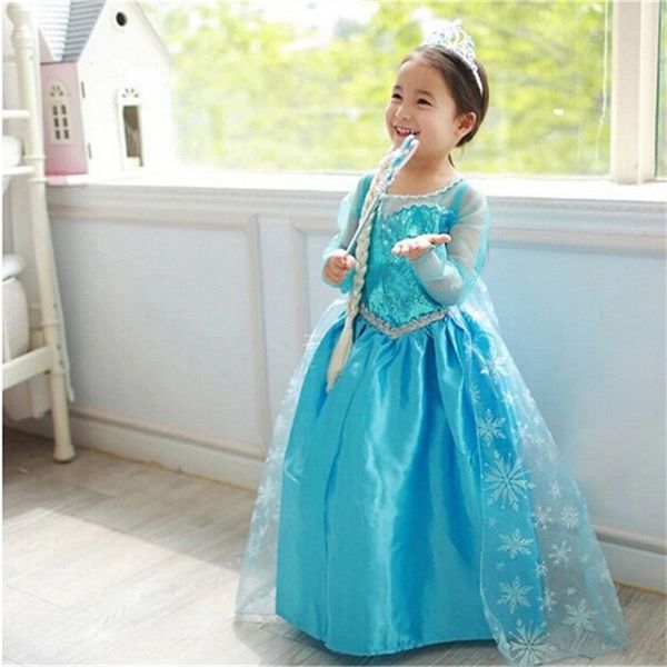 

fancy girls princess cosplay costume kids girl role-play dress up for halloween carnival party fantasia roupa infantil, Red;yellow