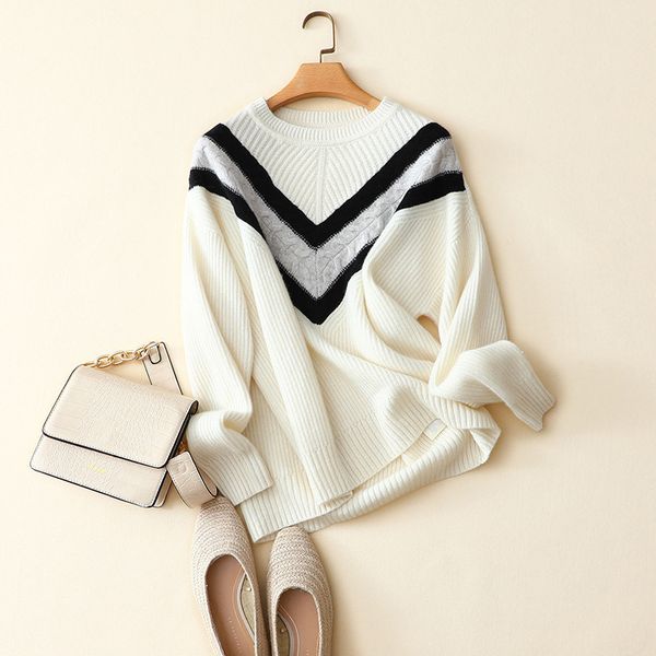 100% cashmere winter sweater women crew neck long sleeve fashion star style warm white thick pullovers, White;black
100% cashmere winter sweater women crew neck long sleeve fashion star style warm white thick pullovers, White;black