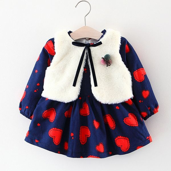 baby girl dress 2019 winter girls dress plus long sleeve down baby dress+white fur vest 2pcs kids dresses for girls y190516, Red;yellow
baby girl dress 2019 winter girls dress plus long sleeve down baby dress+white fur vest 2pcs kids dresses for girls y190516, Red;yellow