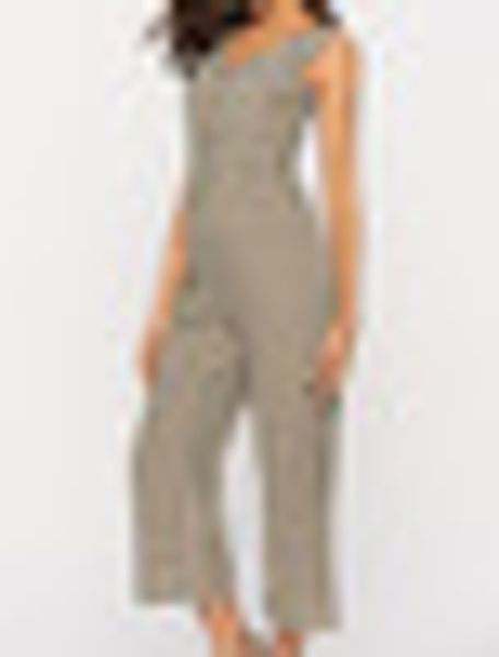 women plaid jumpsuit ladies sleeveless v-neck cocktail wide leg romper pants, Black;white
women plaid jumpsuit ladies sleeveless v-neck cocktail wide leg romper pants, Black;white