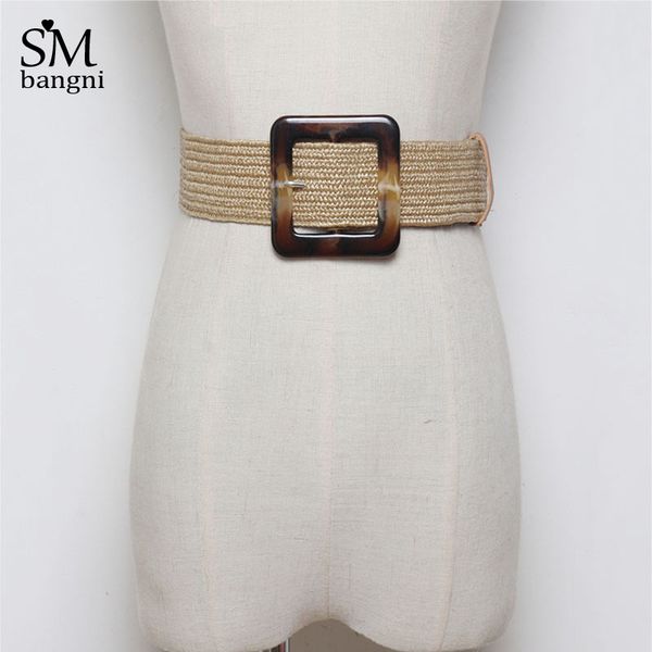vintage smooth round buckle elastic knitted belt handmade braided straw waist belt for women dresses accessories, Black;brown
vintage smooth round buckle elastic knitted belt handmade braided straw waist belt for women dresses accessories, Black;brown