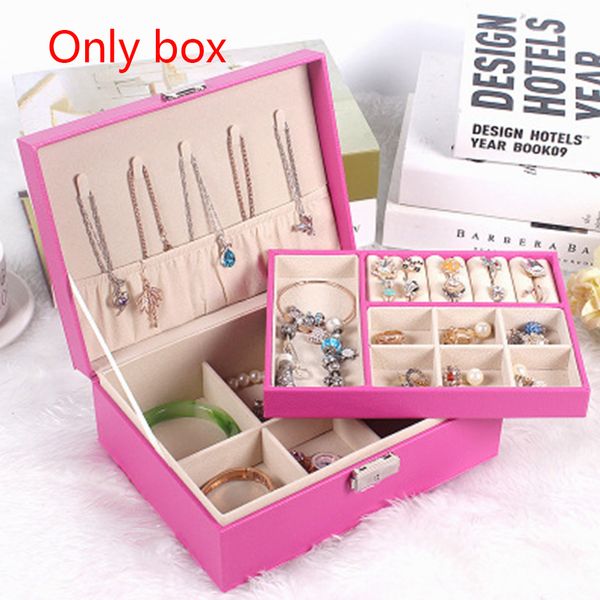 holder home diamond women pu leather double layer jewelry box solid earrings compartments ring necklace with lock storage case, Pink;blue
holder home diamond women pu leather double layer jewelry box solid earrings compartments ring necklace with lock storage case, Pink;blue