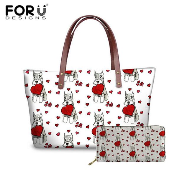 forudesigns cute heart schnauzer pattern large ladies tote bags casual women's handbags purse 2set shoulder bags
forudesigns cute heart schnauzer pattern large ladies tote bags casual women's handbags purse 2set shoulder bags