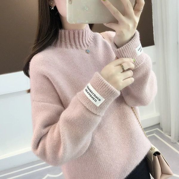 new women casual long sleeve sweaters autumn slim warm knitted pullovers jumpers turtleneck sweaters, White;black
new women casual long sleeve sweaters autumn slim warm knitted pullovers jumpers turtleneck sweaters, White;black