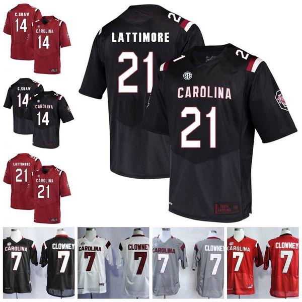 custom ncaa south carolina gamecocks college football #7 jadeveon clowney 14 connor shaw 21 marcus lattimore 44 sherrod greene taylor jersey, Black;red
custom ncaa south carolina gamecocks college football #7 jadeveon clowney 14 connor shaw 21 marcus lattimore 44 sherrod greene taylor jersey, Black;red