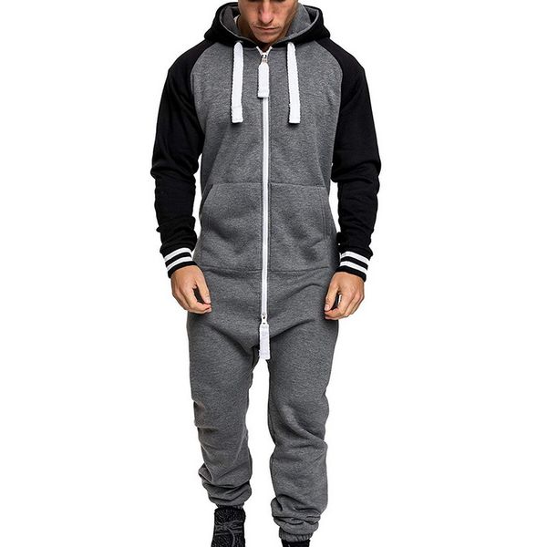 loozykit2020 winter hoodie men new autumn pure color sport set splicing jumpsuit casual soild zipper jumpsuit one-piece playsuit, Black;blue
loozykit2020 winter hoodie men new autumn pure color sport set splicing jumpsuit casual soild zipper jumpsuit one-piece playsuit, Black;blue