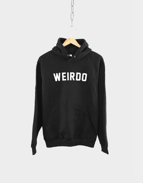 skuggnas new arrival weirdo slogan hoodie weird sweatshirt long sleeved fashion hoody 90s aesthetic, Black
skuggnas new arrival weirdo slogan hoodie weird sweatshirt long sleeved fashion hoody 90s aesthetic, Black
