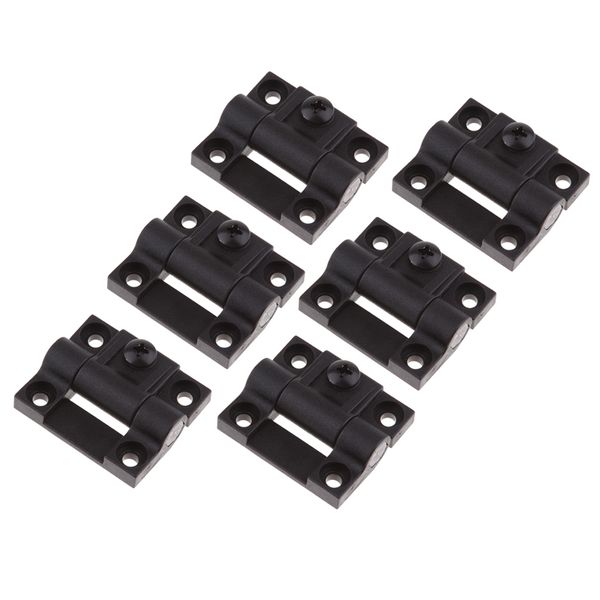 6pcs adjustable torque position control hinge with 4 holes fit for southco e6-10-301-20, black
6pcs adjustable torque position control hinge with 4 holes fit for southco e6-10-301-20, black