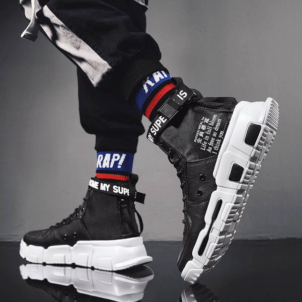 high board shoes men's fashion korean trend winter leisure sports shoes 2019 new autumn men's shoes, Black
high board shoes men's fashion korean trend winter leisure sports shoes 2019 new autumn men's shoes, Black
