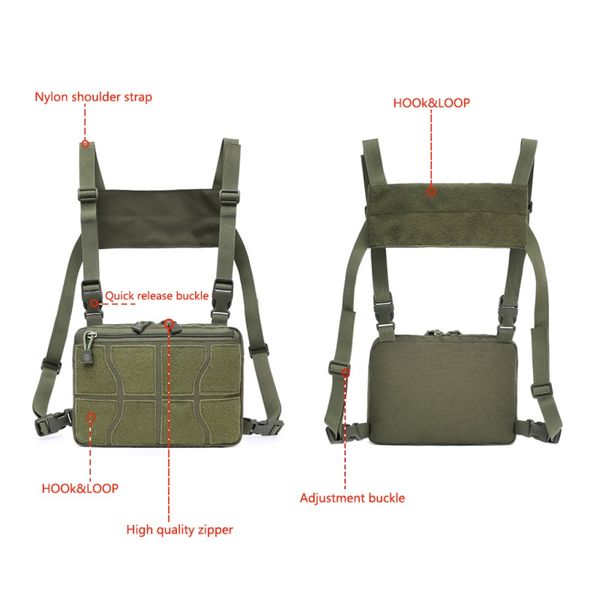 tactical chest bag vest bag tactical shoulder bags chest rig functional waist packs adjustable waistcoat pockets
tactical chest bag vest bag tactical shoulder bags chest rig functional waist packs adjustable waistcoat pockets