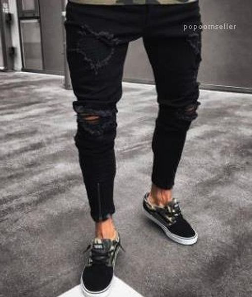 spring black ripped distressed holes design jean pencil pants pockets hommes pantalones mens skinny jeans mens designer jeans, Blue
spring black ripped distressed holes design jean pencil pants pockets hommes pantalones mens skinny jeans mens designer jeans, Blue