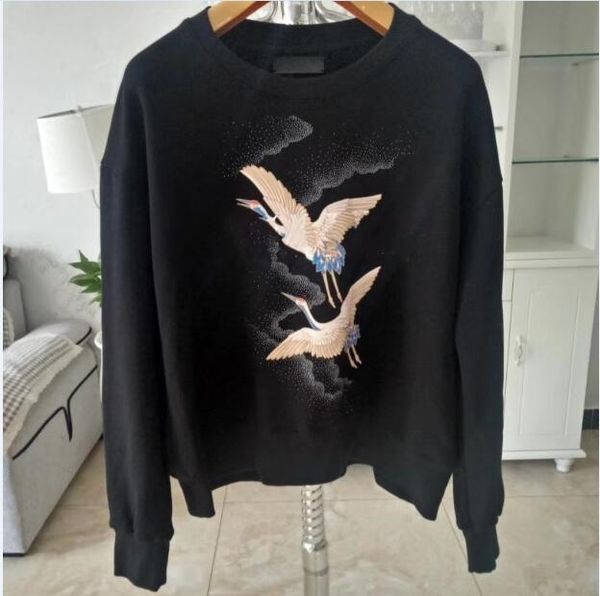 womens designer hoodies streetwear hip hop cotton fashion casual loose fit pullover hoodie womens sweatshirt hd18, Black