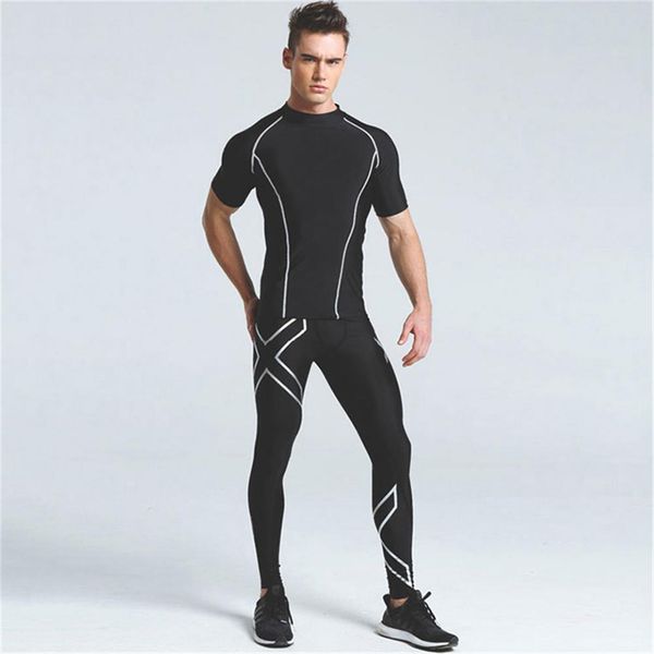 skins tights splicing compression fashion men's long pants spandex running base layers quick-dry running fitness soccer pants, Black;blue
skins tights splicing compression fashion men's long pants spandex running base layers quick-dry running fitness soccer pants, Black;blue