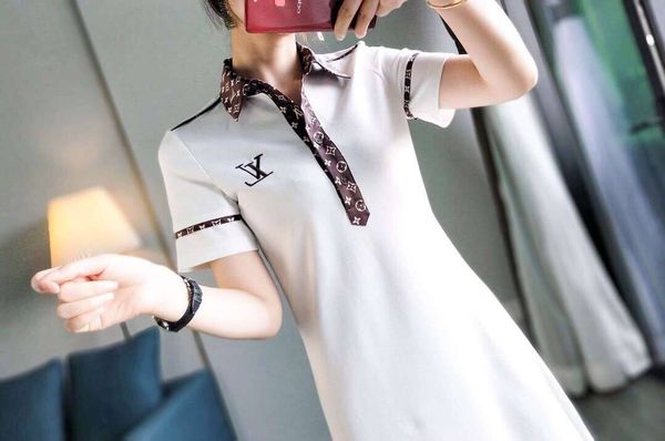 Womens Summer L Shirt Dresses Casual Polo Cotton Dresses Female A-Line Skirt Black White Apparel
Womens Summer L Shirt Dresses Casual Polo Cotton Dresses Female A-Line Skirt Black White Apparel