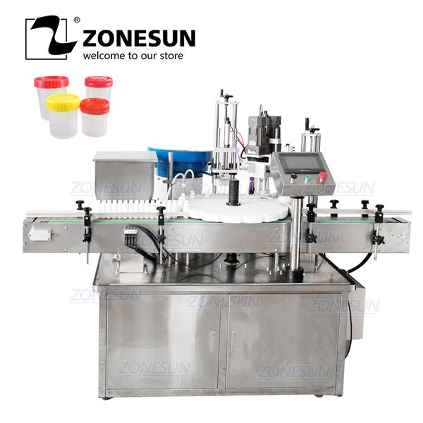zonesun automatic pneumatic perfume beer drinking water milk essential oil liquid filling vial glass bottle capping machine
zonesun automatic pneumatic perfume beer drinking water milk essential oil liquid filling vial glass bottle capping machine