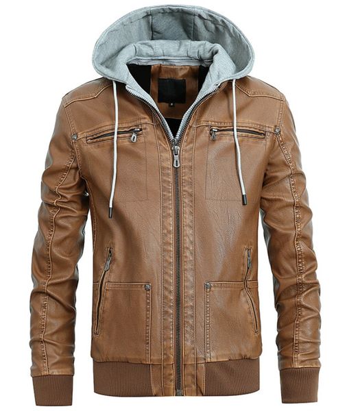 mens jackets high street fashion pu leather jacket hooded coat plus velvet motorcycle jacket loose outwear s-2xl, Black;brown
mens jackets high street fashion pu leather jacket hooded coat plus velvet motorcycle jacket loose outwear s-2xl, Black;brown