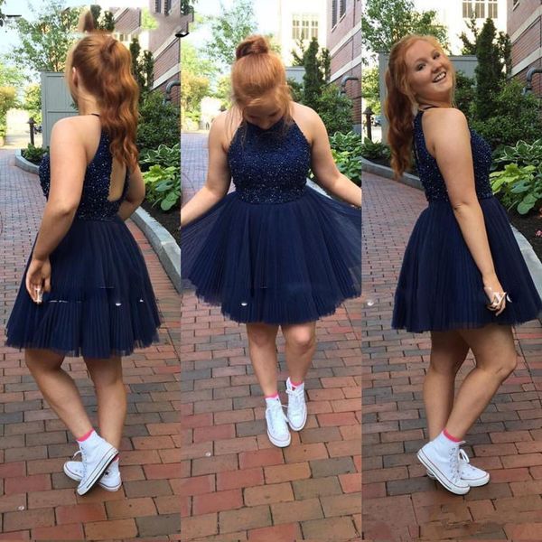 New Homecoming Dresses Halter Neck Short Prom Dress With Beading Crystal Formal Cocktail Dresses Navy Blue vestidos de fiesta 05
New Homecoming Dresses Halter Neck Short Prom Dress With Beading Crystal Formal Cocktail Dresses Navy Blue vestidos de fiesta 05