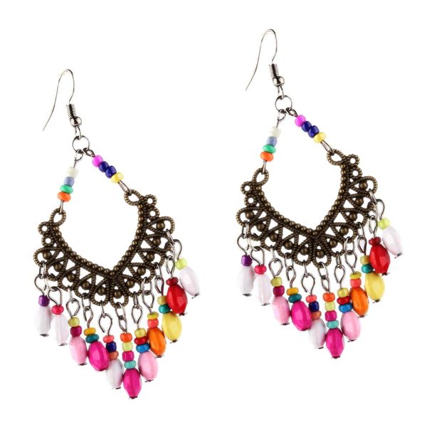vintage fashion hook dangler earrings with tassels beads for girls and women, Golden
vintage fashion hook dangler earrings with tassels beads for girls and women, Golden