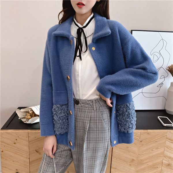2019 luxury faux coat with large fur collar women winter coat winter fur jackets warm ladies coats solid outwear faux, Black
2019 luxury faux coat with large fur collar women winter coat winter fur jackets warm ladies coats solid outwear faux, Black