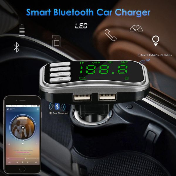 wireless bluetooth fm transmitter modulator car kit mp3 player dual usb charger dual usb fast charger car accessories
wireless bluetooth fm transmitter modulator car kit mp3 player dual usb charger dual usb fast charger car accessories