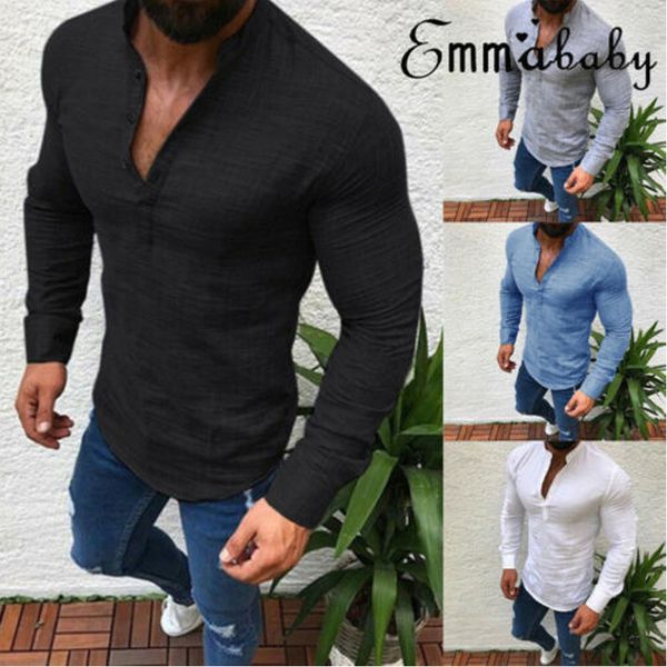 summer shirts men 2019 man slim fit3d shirt v neck long sleeve shirts casual henley, White;black
summer shirts men 2019 man slim fit3d shirt v neck long sleeve shirts casual henley, White;black
