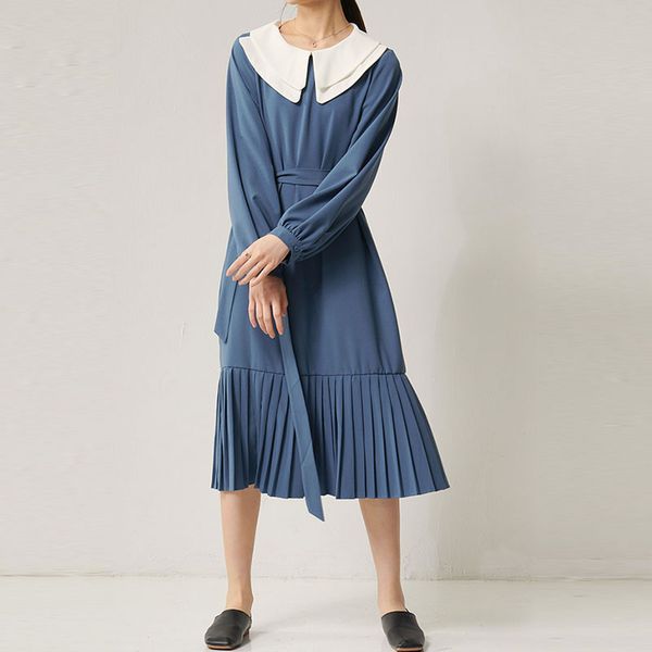 pleated ruffle dress fashion new pleated small fresh patchwork 2020 spring summer hit color minority loose dress v877, Black;gray
pleated ruffle dress fashion new pleated small fresh patchwork 2020 spring summer hit color minority loose dress v877, Black;gray