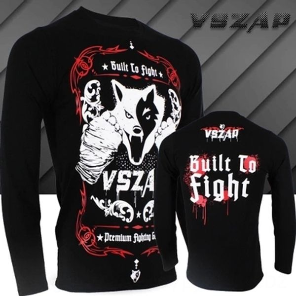vszap boxing wear athletic & outdoor apparel fitness longsleeved boxing shirts fight martial arts training tee mma fighting mua, Black;red
vszap boxing wear athletic & outdoor apparel fitness longsleeved boxing shirts fight martial arts training tee mma fighting mua, Black;red