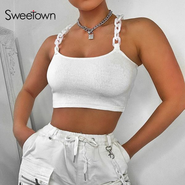 sweetown white solid women tank casual gym clothing chic strapless slim bralette crop summer harajuku streetwear
sweetown white solid women tank casual gym clothing chic strapless slim bralette crop summer harajuku streetwear