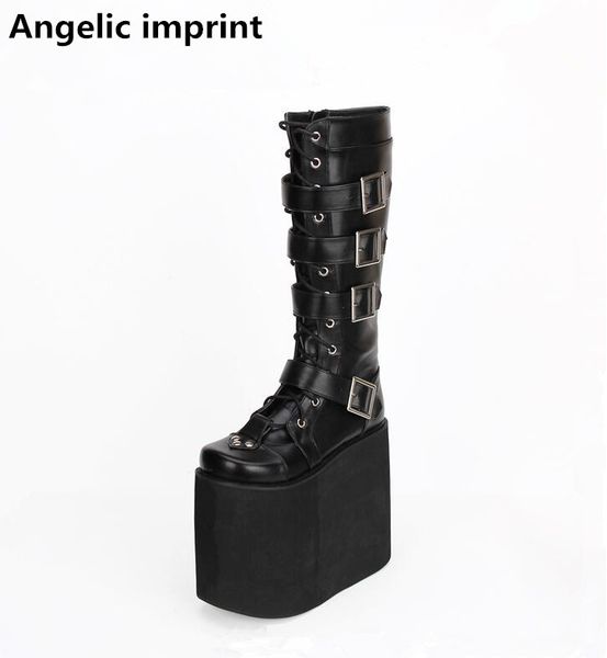 angelic imprint mori girl women motorcycle boots lady lolita punk boots woman super high heels pumps wedges shoes 20cm rivets 46, Black
angelic imprint mori girl women motorcycle boots lady lolita punk boots woman super high heels pumps wedges shoes 20cm rivets 46, Black