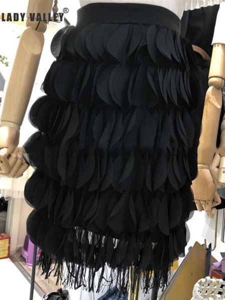 skirts heavy crafts burnt decoration layered hem fringe package hip skirt ladies spring and summer personality wild, Black
skirts heavy crafts burnt decoration layered hem fringe package hip skirt ladies spring and summer personality wild, Black