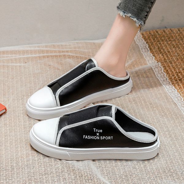 shoes woman 2020 loafers slippers women summer slides cover toe pantofle lady rubber flip flops elastic band low shallow, Black
shoes woman 2020 loafers slippers women summer slides cover toe pantofle lady rubber flip flops elastic band low shallow, Black