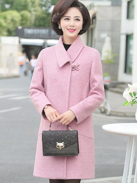 women's wool & blends mother's fall and winter outerwear 2021 mid-long for middle-aged old women aged 40-50, Black
women's wool & blends mother's fall and winter outerwear 2021 mid-long for middle-aged old women aged 40-50, Black