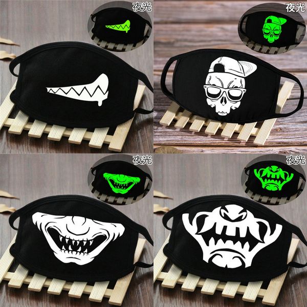 face mask cover with fangs facemasks glow in the dark skeleton skeleton half mask face mask beidiensport skjyr, Black 
face mask cover with fangs facemasks glow in the dark skeleton skeleton half mask face mask beidiensport skjyr, Black