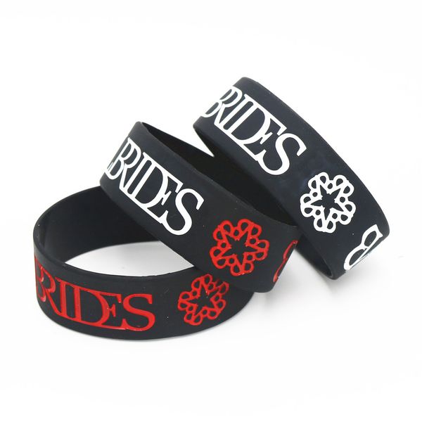 lukeni 1pc black veil brides silicone wristband wide black bracelets & bangles for music fans concert gift sh120, Golden;silver
lukeni 1pc black veil brides silicone wristband wide black bracelets & bangles for music fans concert gift sh120, Golden;silver