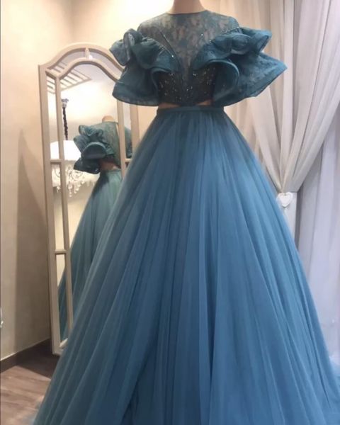 blue lace beaded 2019 arabic prom dresses jewel neck a line tulle evening dress formal party bridesmaid pageant gowns, Black
blue lace beaded 2019 arabic prom dresses jewel neck a line tulle evening dress formal party bridesmaid pageant gowns, Black