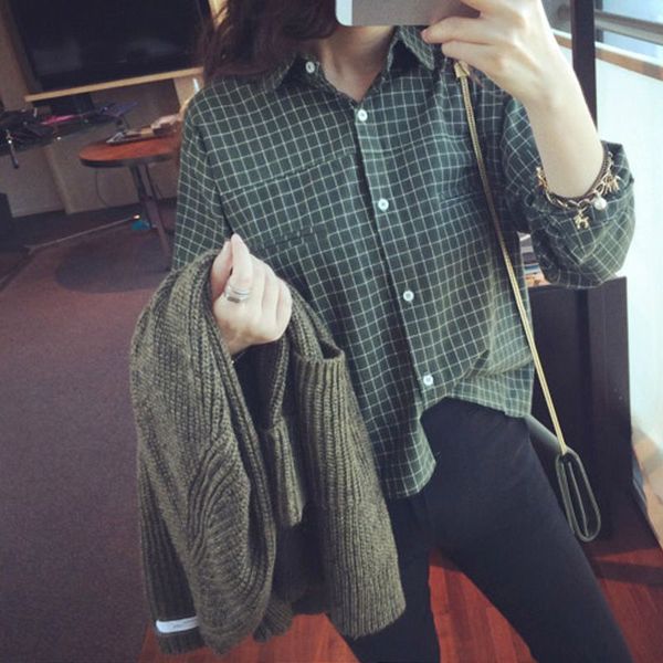 women blouses 2019 plaid print long sleeve v-neck women shirts ladies blouses blusas rk, White
women blouses 2019 plaid print long sleeve v-neck women shirts ladies blouses blusas rk, White