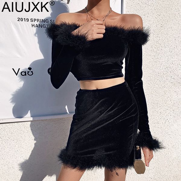 aiujxk новое прибытие 2020 плеча пэчворк fuzzy два 2 шт набор эпикировка женщин с длинным рукавом sexy club crop топ и юбка, White
aiujxk новое прибытие 2020 плеча пэчворк fuzzy два 2 шт набор эпикировка женщин с длинным рукавом sexy club crop топ и юбка, White