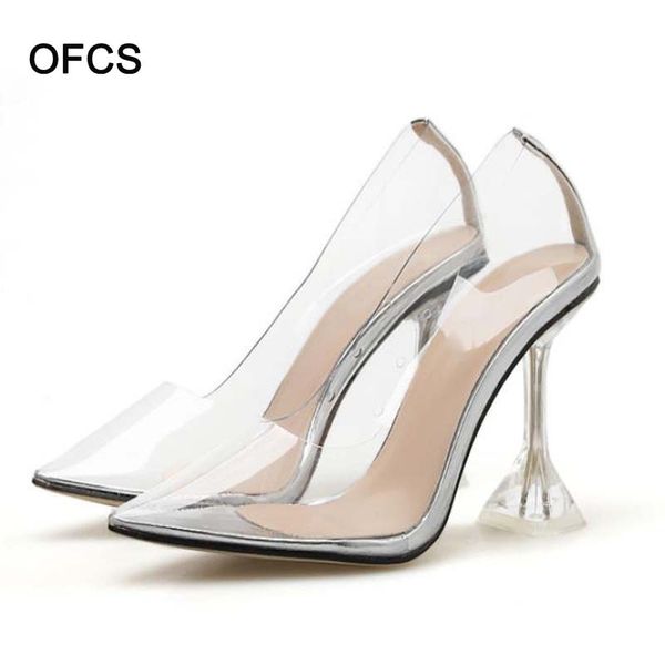 dress shoes women pumps crystal heel pointed toe stilettos yellow pvc transparent high heels womens party size 35-41, Black
dress shoes women pumps crystal heel pointed toe stilettos yellow pvc transparent high heels womens party size 35-41, Black