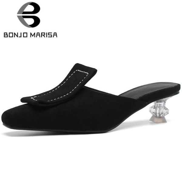 bonjomarisa new ladies summer sewing mules fashion square toe breathable summer pumps women med clear heel shoes woman, Black
bonjomarisa new ladies summer sewing mules fashion square toe breathable summer pumps women med clear heel shoes woman, Black