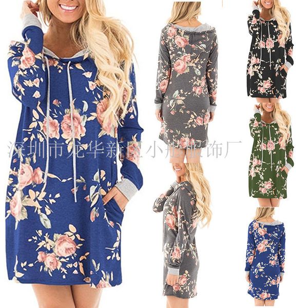 dress women plus size vintagethe latest autumn and winter new 2020 loose long-sleeved printed hooded pocket women's robe femme, Black
dress women plus size vintagethe latest autumn and winter new 2020 loose long-sleeved printed hooded pocket women's robe femme, Black