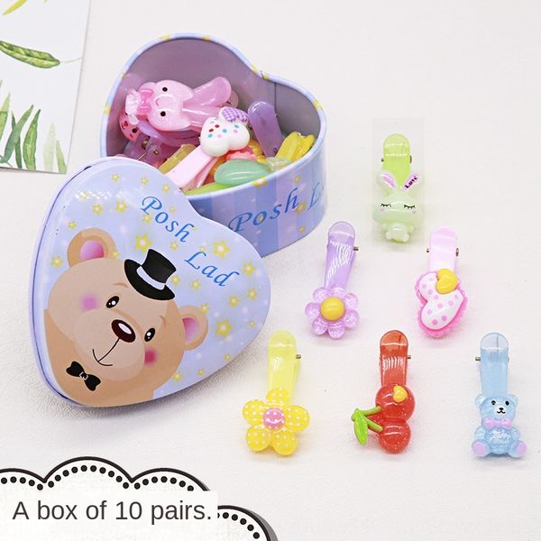 creative children's hair clip iron box headdress headdress heart-shaped iron box plastic baby side clip two yuan store market, Slivery;white
creative children's hair clip iron box headdress headdress heart-shaped iron box plastic baby side clip two yuan store market, Slivery;white
