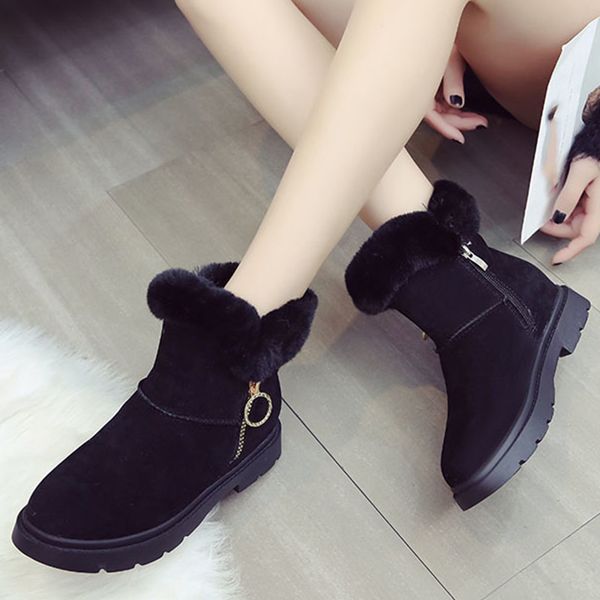 youyedian winter boots women flock ankle women casual winter warm shoes zipper short ankle snow boots botas ni a invierno#808g45, Black
youyedian winter boots women flock ankle women casual winter warm shoes zipper short ankle snow boots botas ni a invierno#808g45, Black