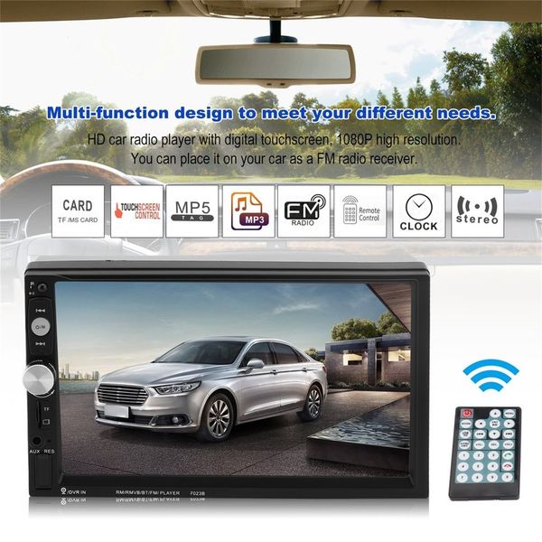7023b auto car mp5 player 7 inch bluetooth fm radio with rear view camera stereo multimedia vehicle radio sale
7023b auto car mp5 player 7 inch bluetooth fm radio with rear view camera stereo multimedia vehicle radio sale